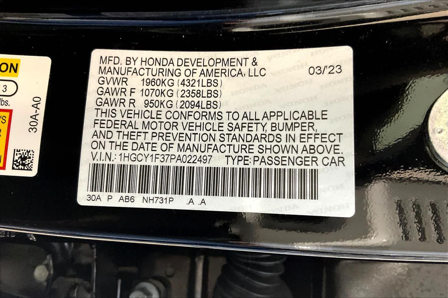 2023 Honda Accord EX - Photo 36