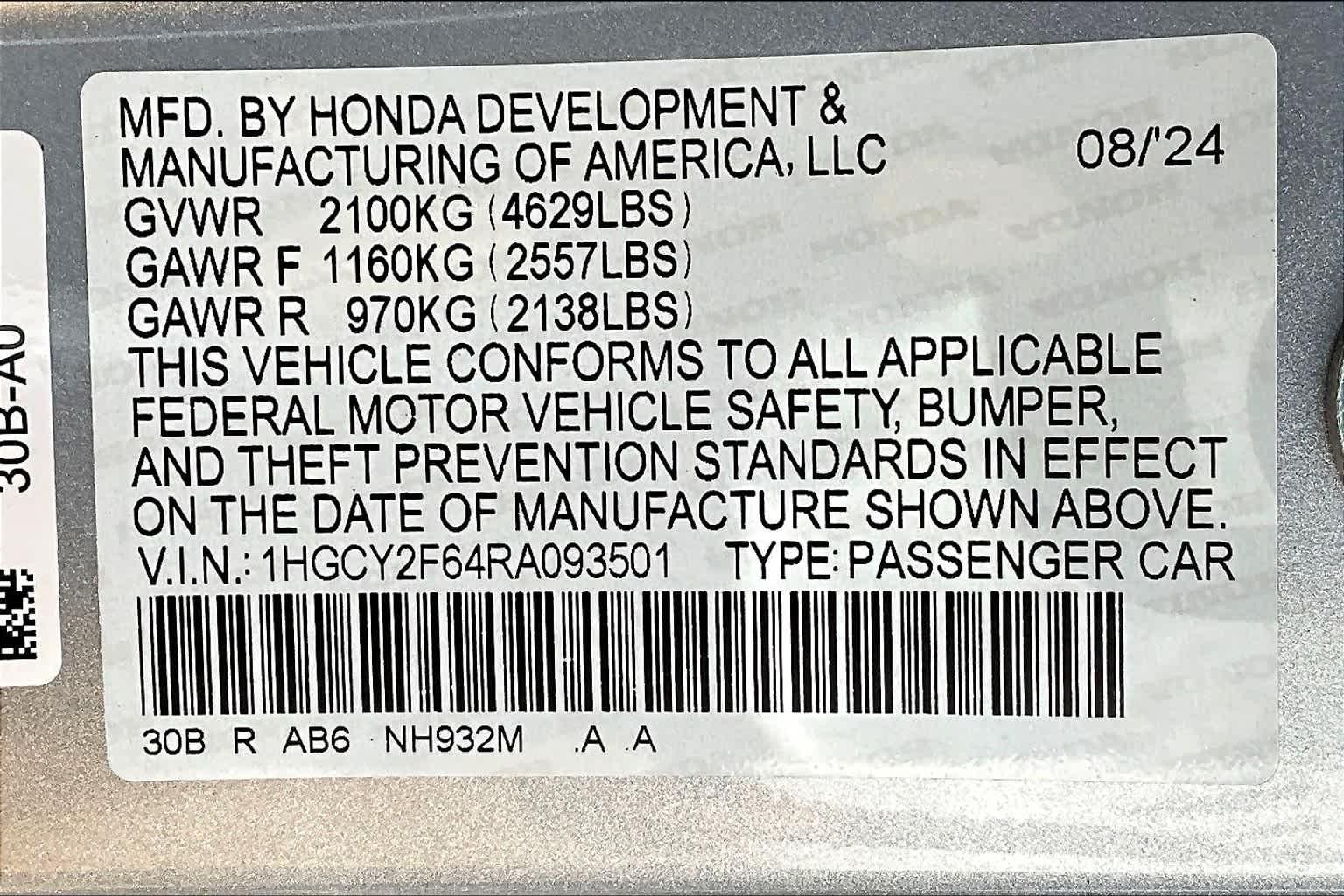 2024 Honda Accord Hybrid EX-L - Photo 16