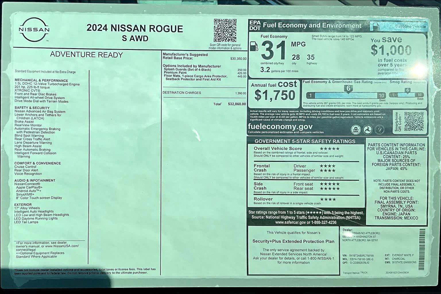 2024 Nissan Rogue S - Photo 16