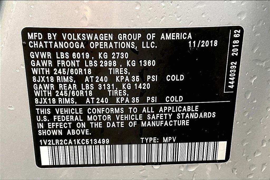 2019 Volkswagen Atlas 3.6L V6 SE - Photo 32