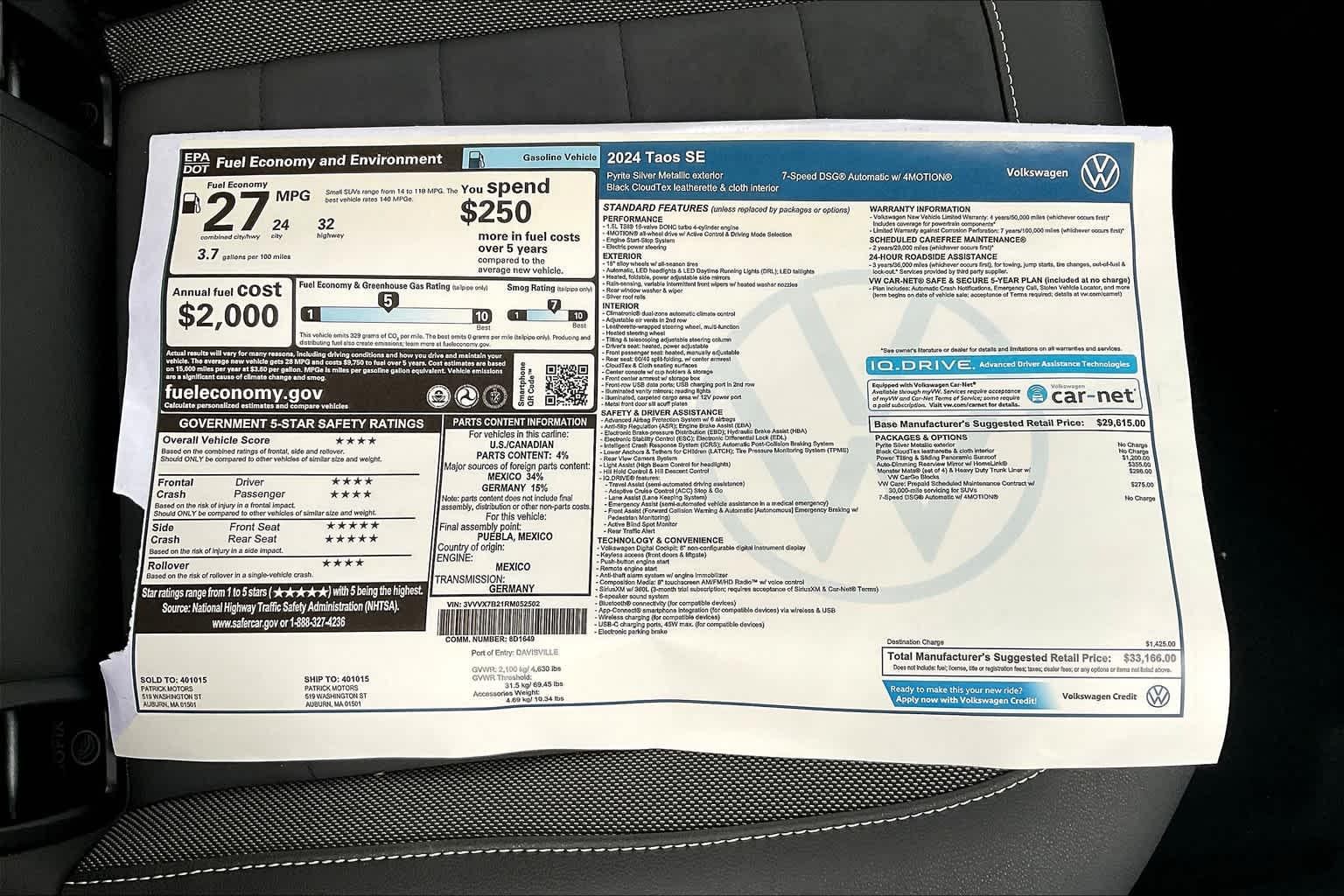 2024 Volkswagen Taos SE - Photo 17