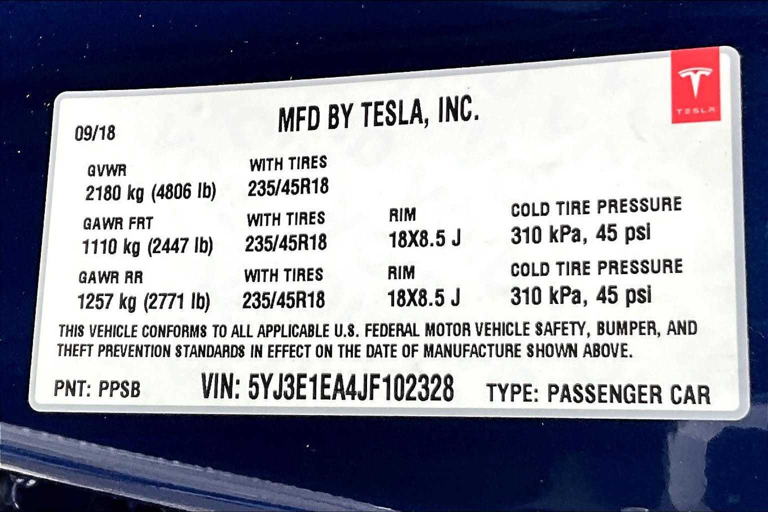 2018 Tesla Model 3 Long Range Battery - Photo 31