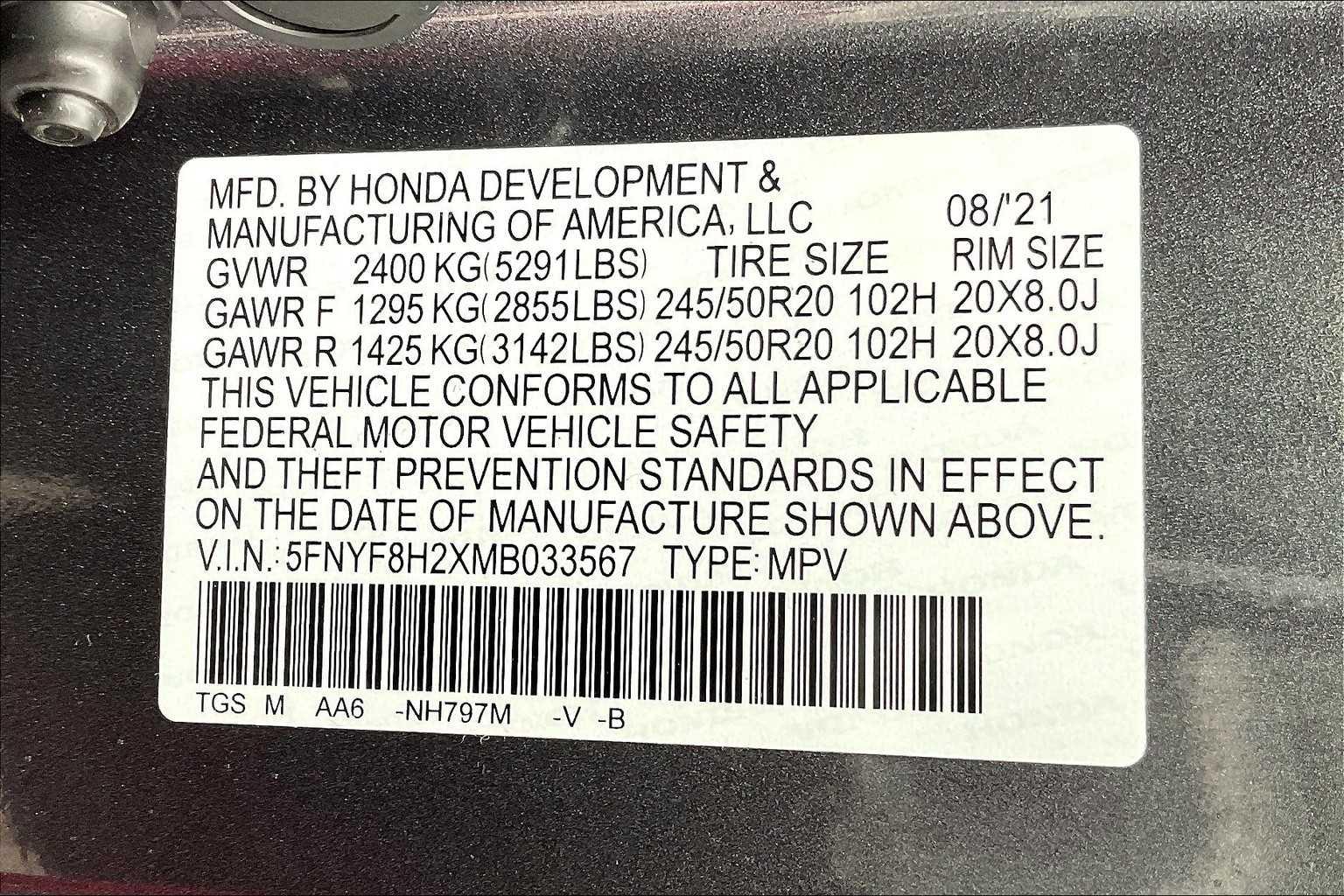 2021 Honda Passport Sport - Photo 34