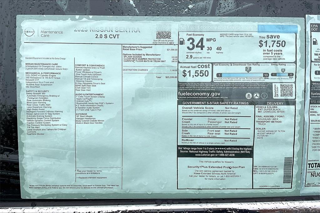 2025 Nissan Sentra S - Photo 17