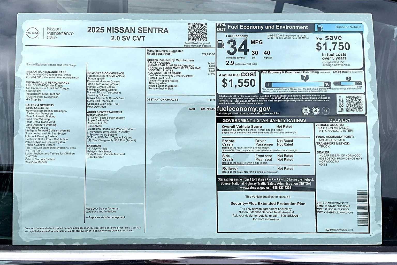 2025 Nissan Sentra SV - Photo 16