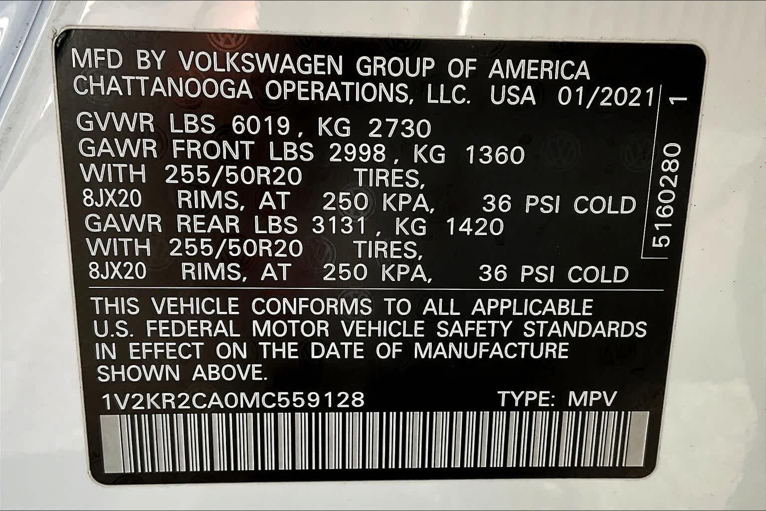 2021 Volkswagen Atlas 3.6L V6 SE w/Technology - Photo 30