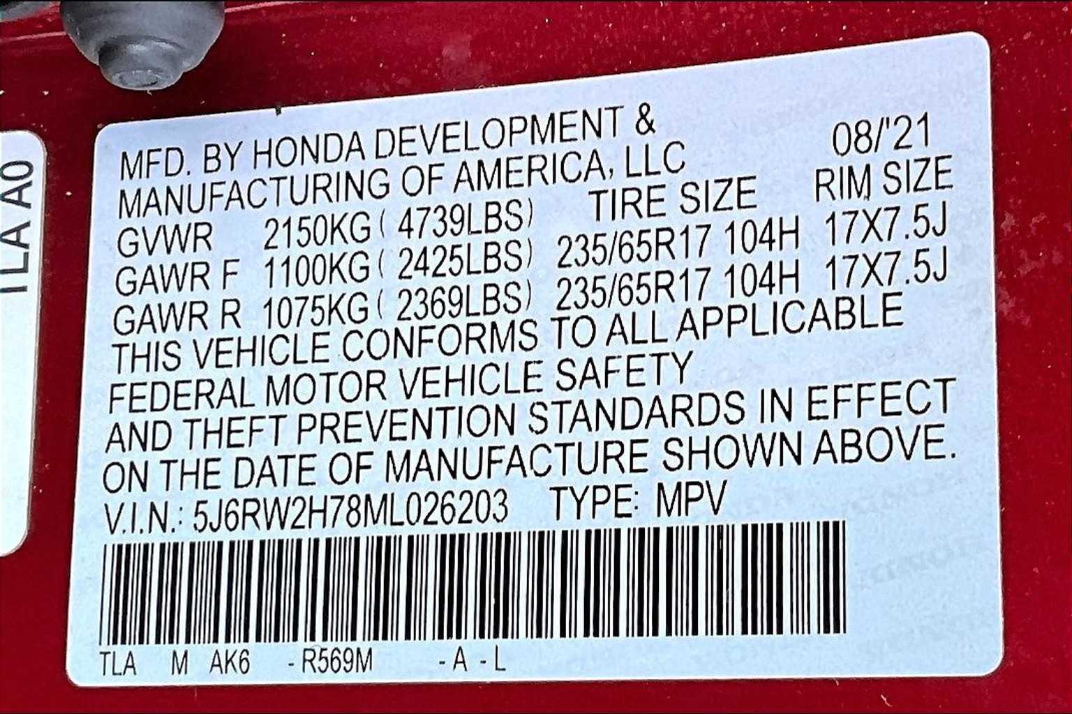 2021 Honda CR-V Special Edition - Photo 34