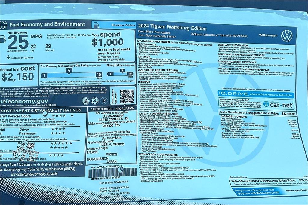 2024 Volkswagen Tiguan 2.0T Wolfsburg Edition - Photo 17