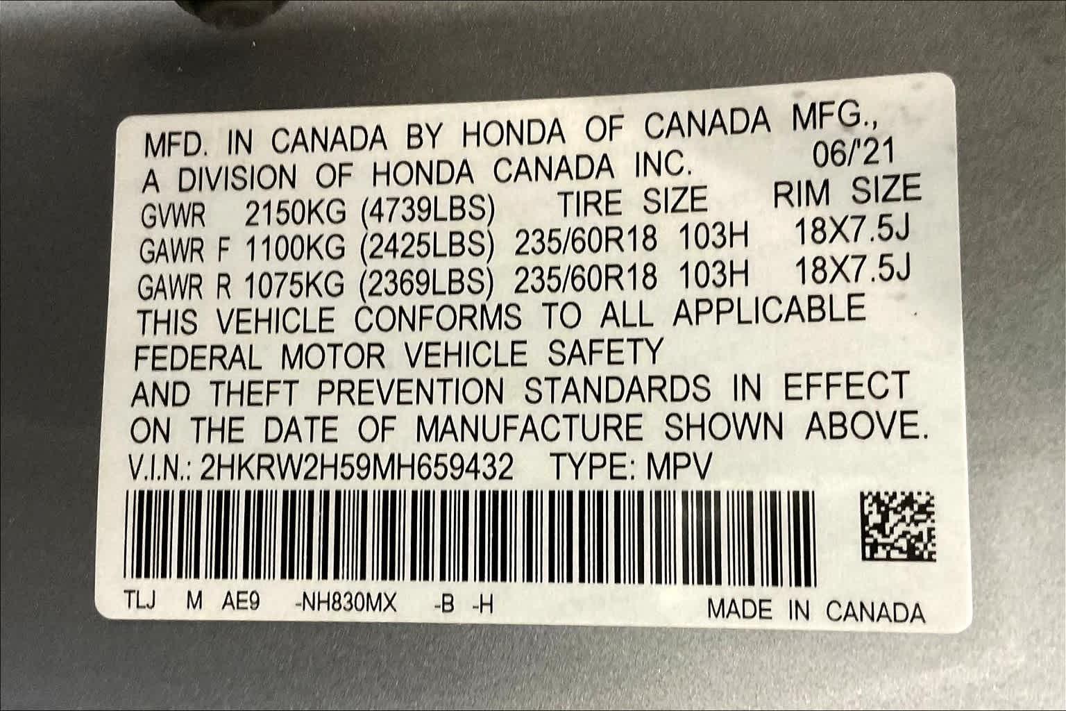 2021 Honda CR-V EX - Photo 36