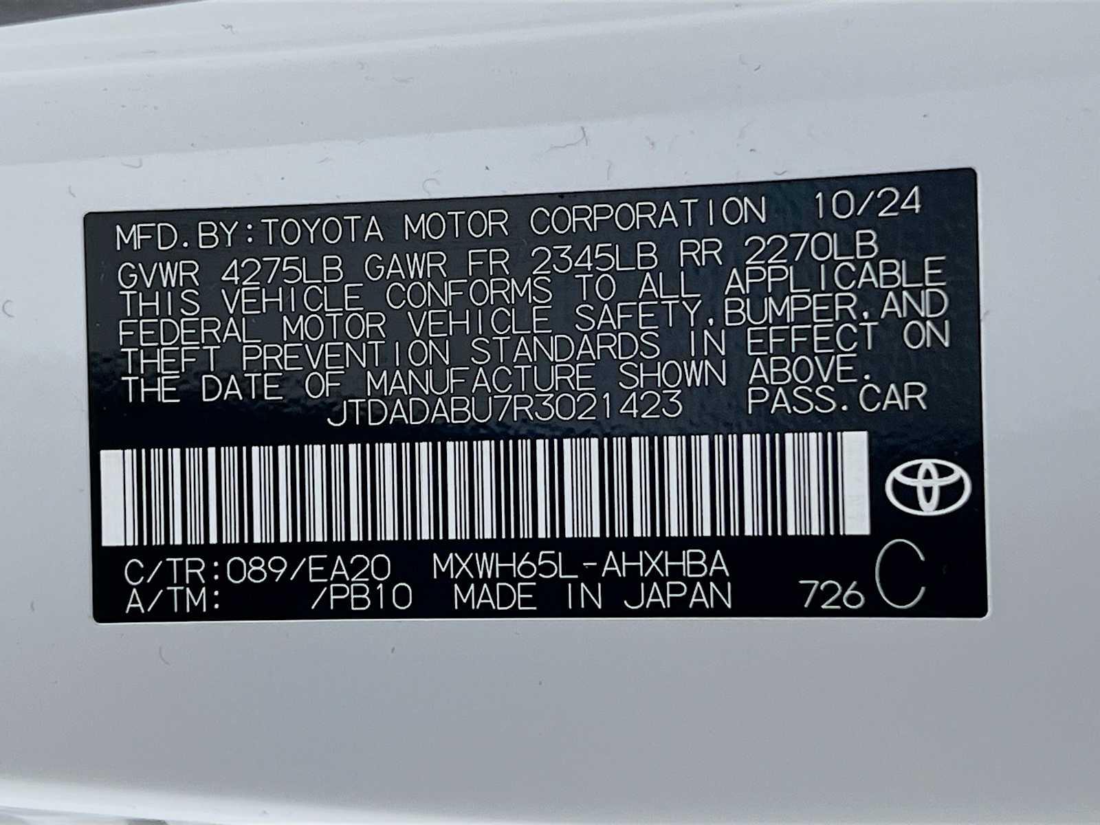 2024 Toyota Prius Limited - Photo 19